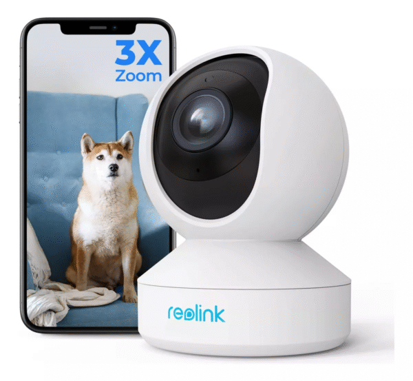 camara seguridad REOLINK E1 5MP instalada en sala