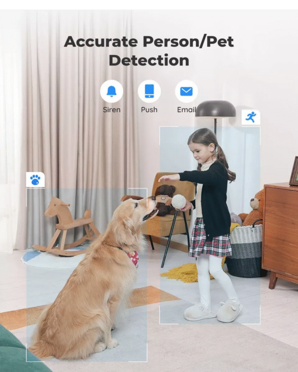 Cámara de seguridad Wi-Fi para interiores con visión nocturna – Outlet360Mx