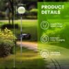 Luces solares para jardín con sensor de movimiento – Outlet360Mx