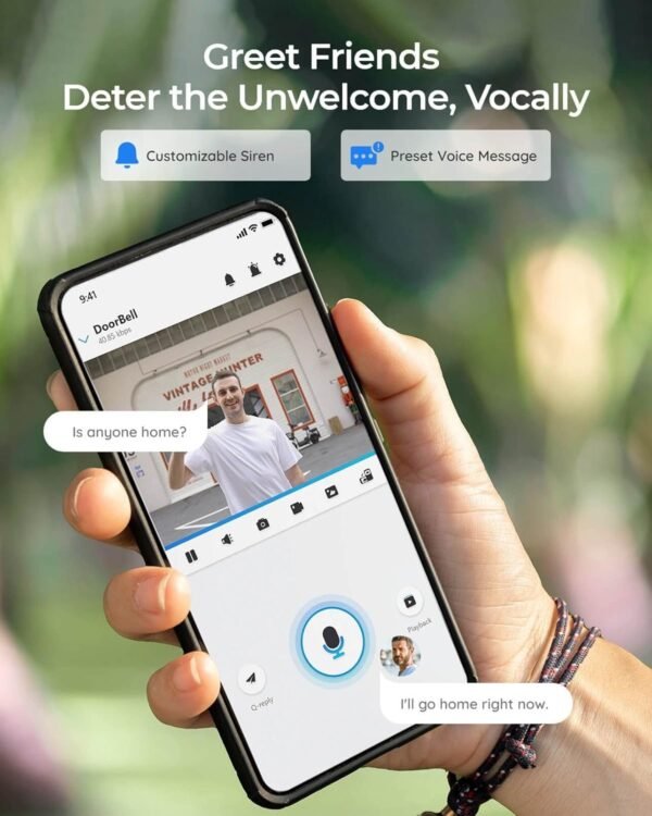 timbre video WiFi REOLINK compatible con Alexa Echo Show