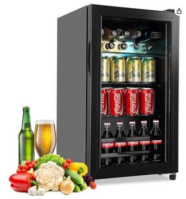 Mini refrigerador compacto con diseño moderno – Outlet360Mx