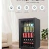Mini refrigerador compacto con diseño moderno – Outlet360Mx