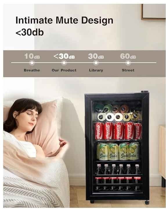 Mini refrigerador compacto con diseño moderno – Outlet360Mx