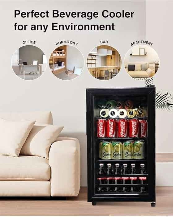 Mini refrigerador compacto con diseño moderno – Outlet360Mx