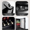 Mini refrigerador compacto con diseño moderno – Outlet360Mx