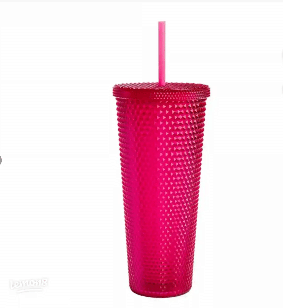 vaso Paris Hilton textura diamante arcoíris