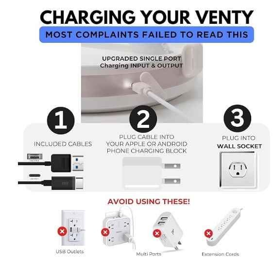 ventilador portátil VENTY – Outlet360Mx